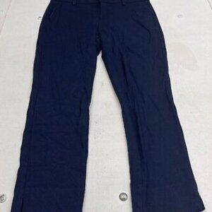 CABi ava navy blue mid rise slim fit pant size 6